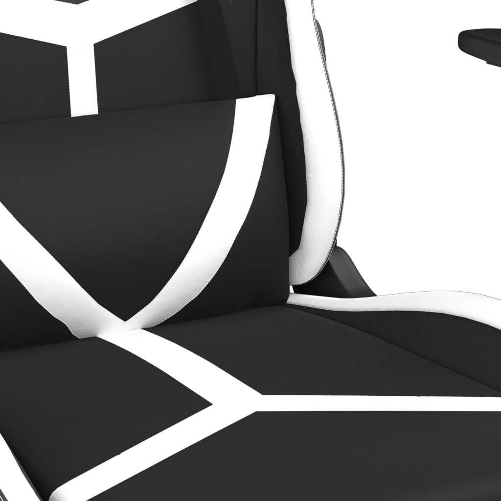 Gaming-Stuhl mit Massagefunktion Schwarz und Grün Kunstleder