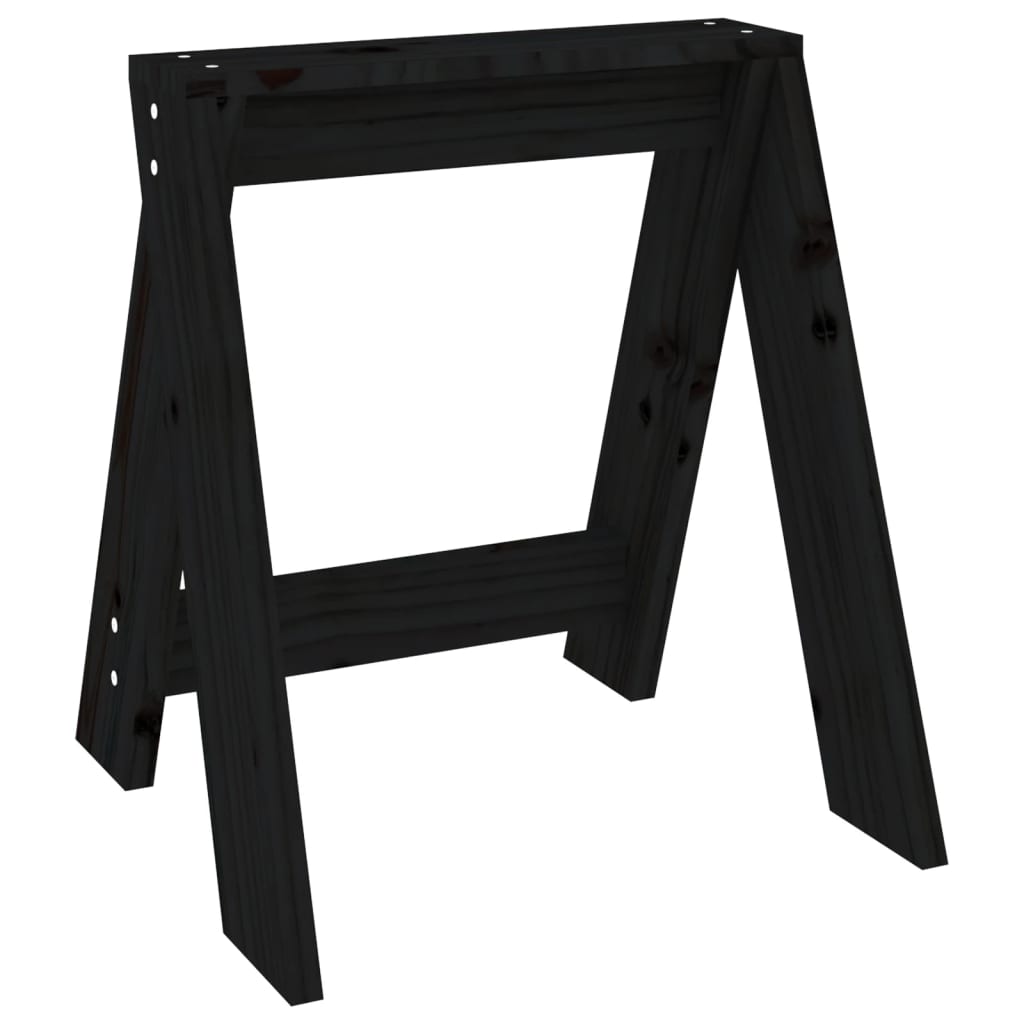 Hocker 2 Stk. 40x40x45 cm Massivholz Kiefer