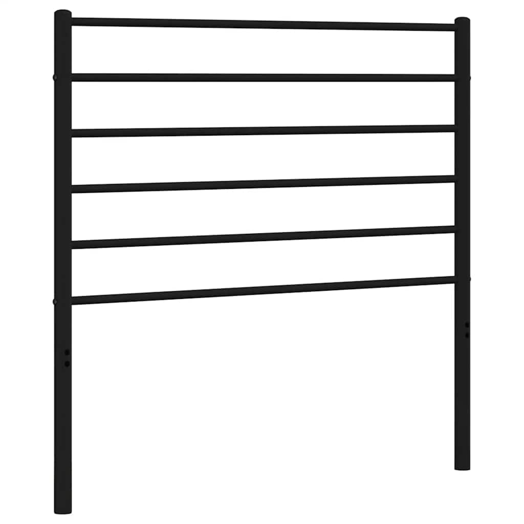 Ersatz-Kopfteil Metall Schwarz 80 cm