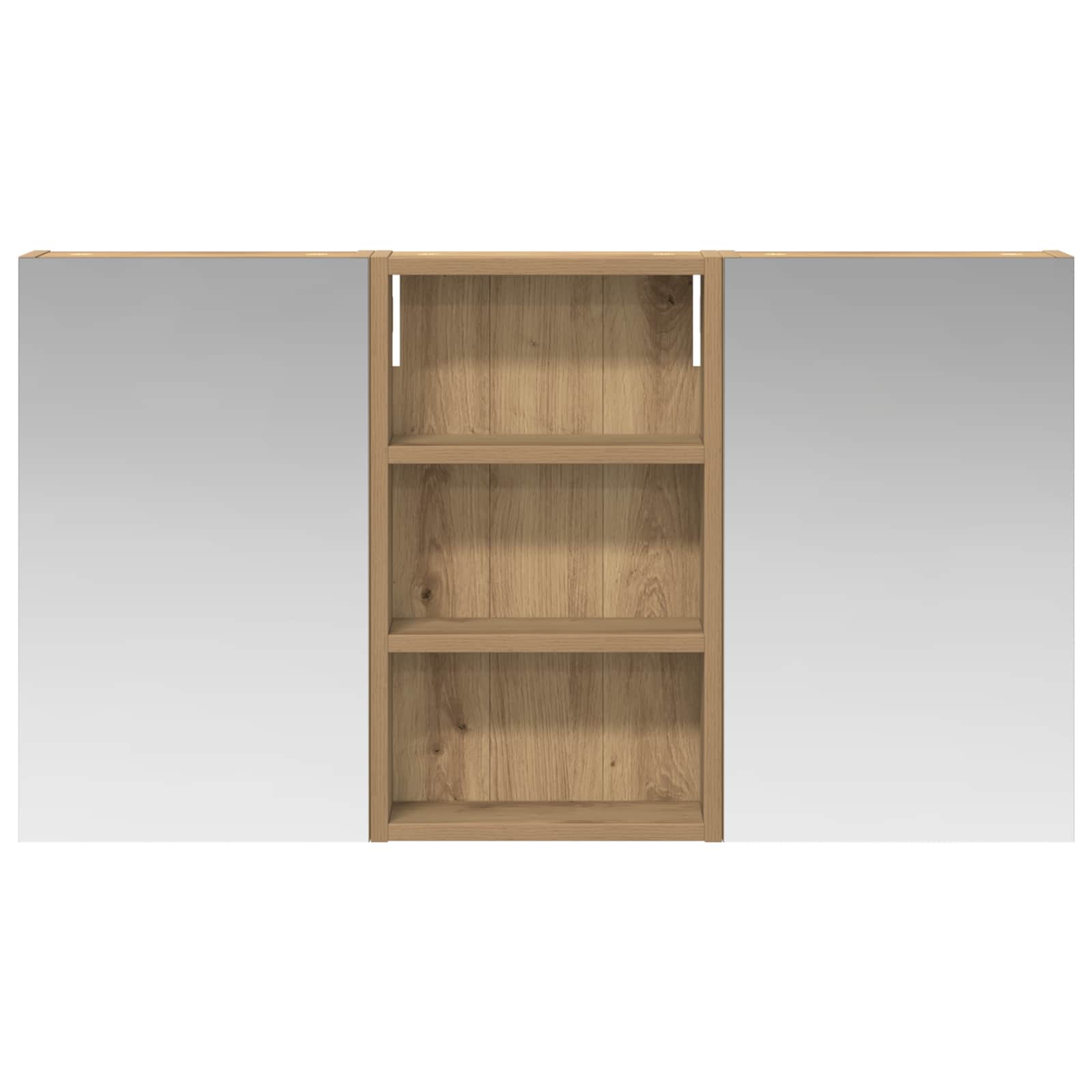 Badezimmerschrank-Set 3 pcs 80 x 10,5 x 50 cm Holzwerkstoff