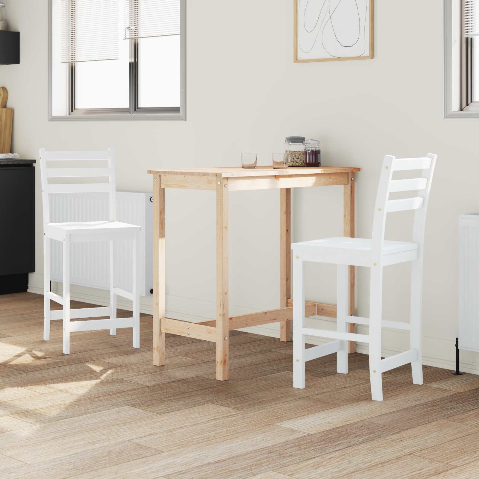 Esszimmerstühle 2 pcs Hellbraun 40 x 47,5 x 99,5 cm