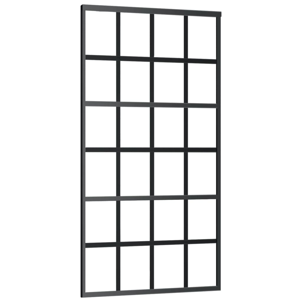 Schiebetür mit Beschlag ESG-Glas & Aluminium 76x205 cm