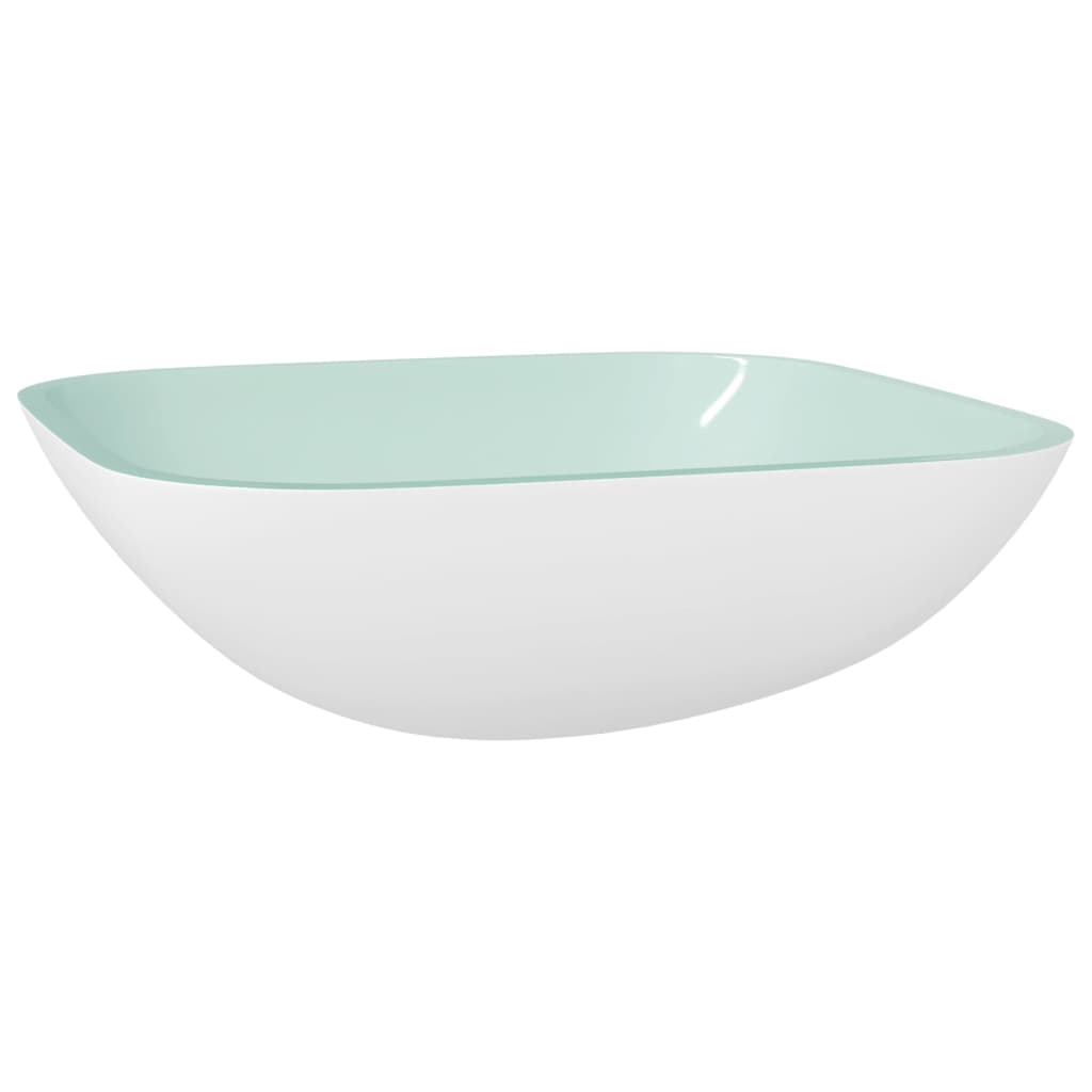 Waschbecken Glas 42x42x14 cm Transparent