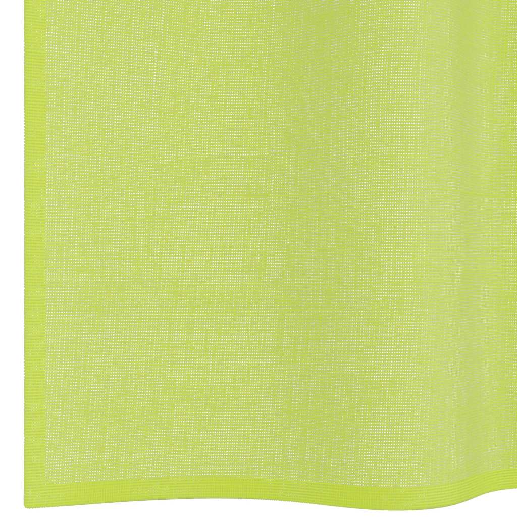 Voile Vorhänge mit Ösen 2 Stk. Apfelgrün 140x140 cm