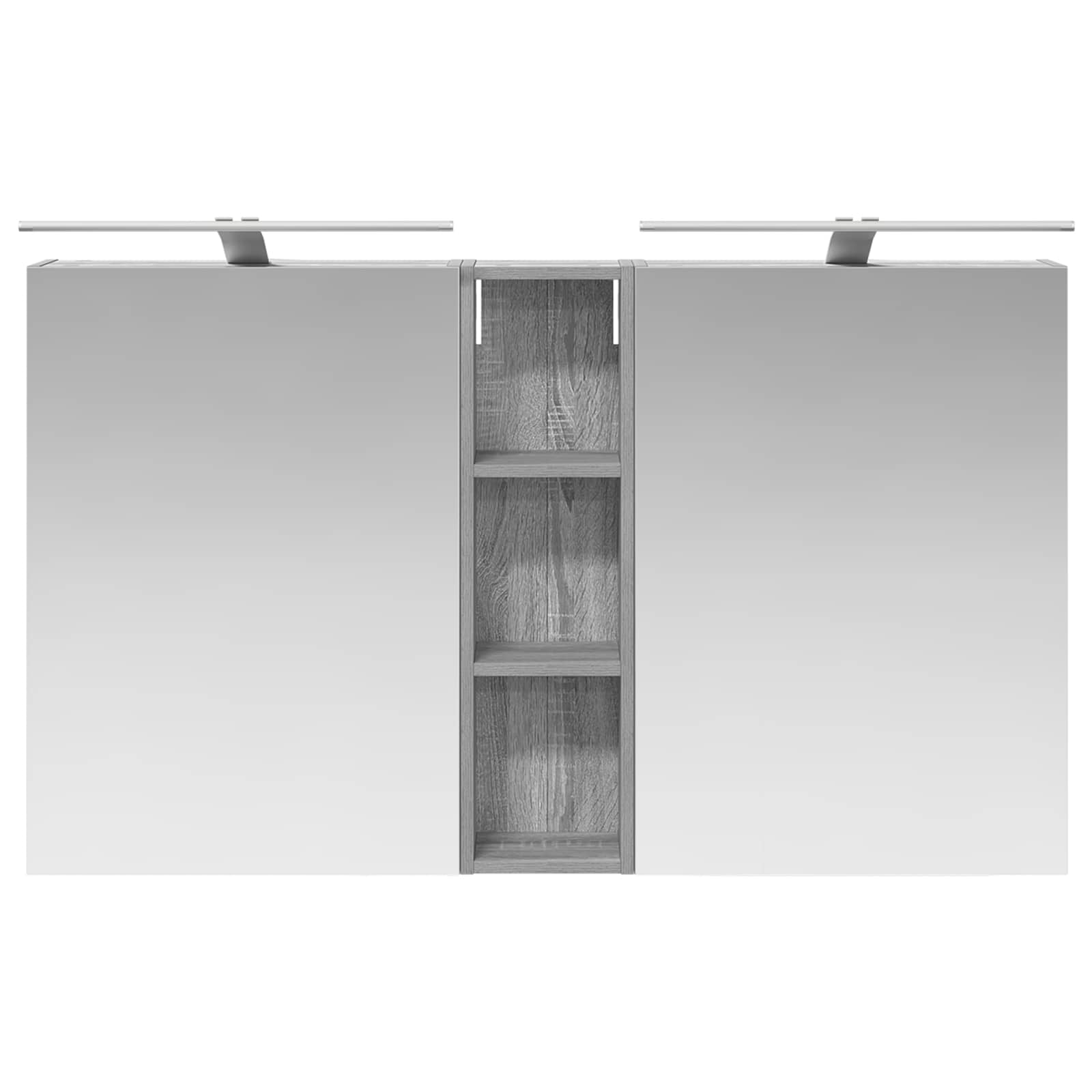 Badezimmerschrank-Set 3 pcs 80 x 10,5 x 50 cm Holzwerkstoff