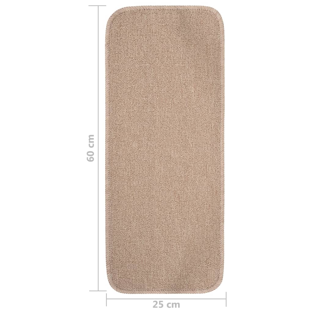 Antirutsch Stufenmatten 15 Stk. 60x25 cm Anthrazit Rechteckig