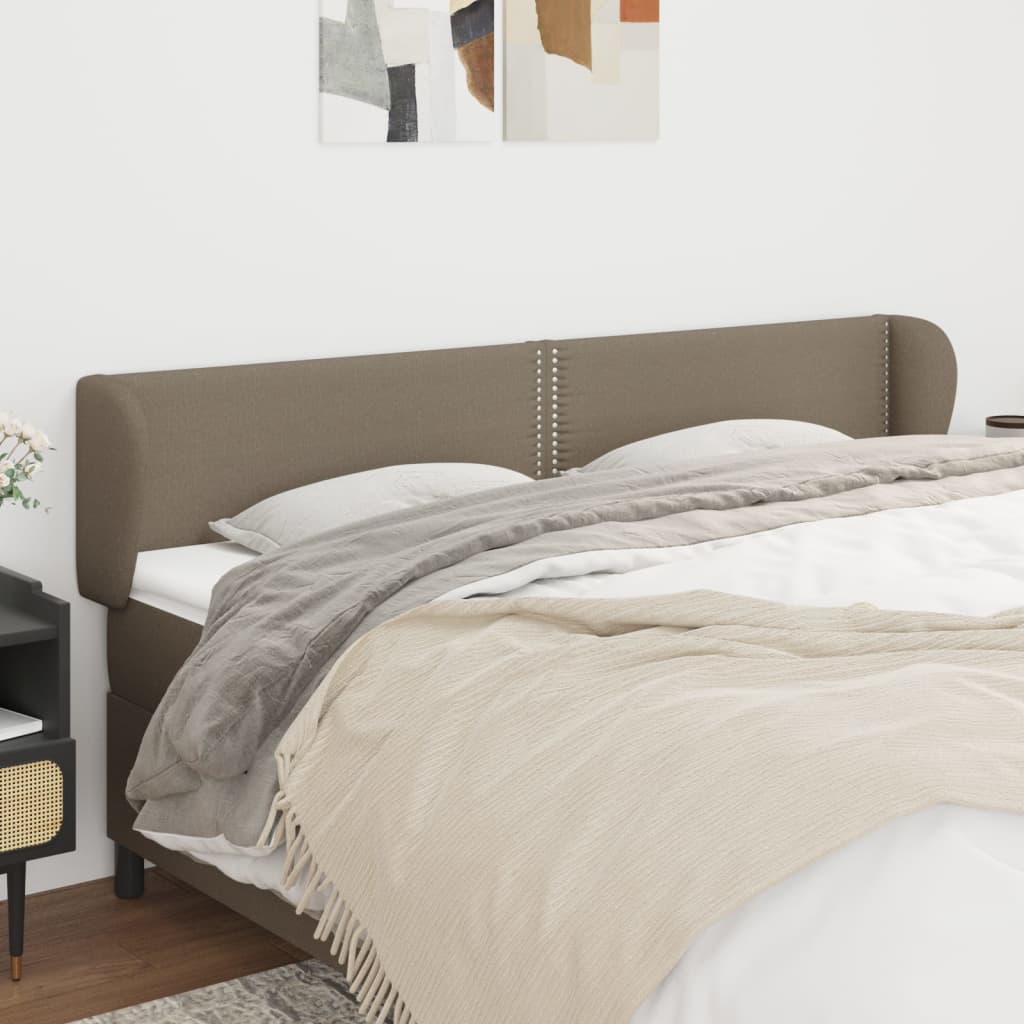 Kopfteil mit Ohren Dunkelgrau 83x23x78/88 cm Stoff