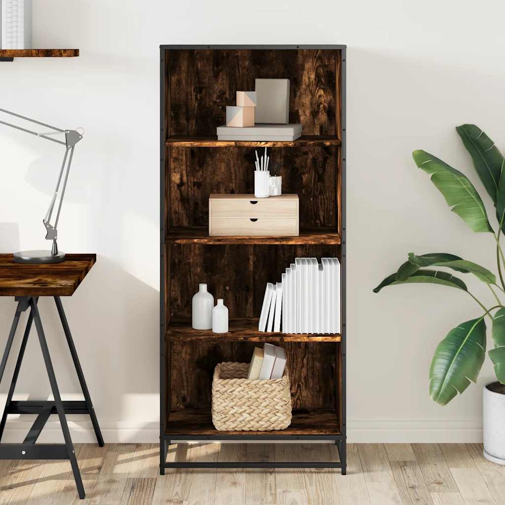 Bücherregal Schwarz 60x35x139 cm Holzwerkstoff