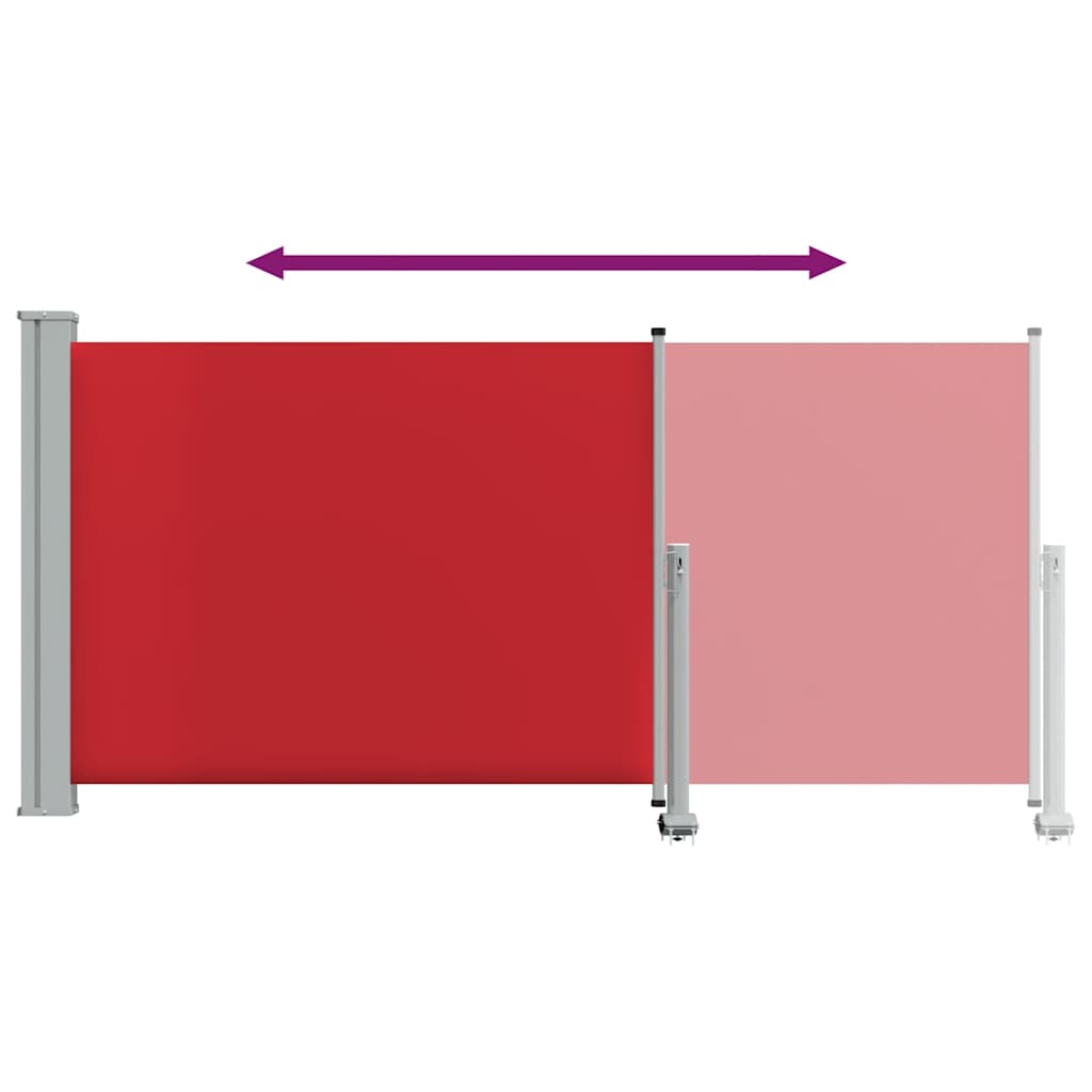 Seitenmarkise 60 x 300 cm 100% Polyester Eisen Stahl