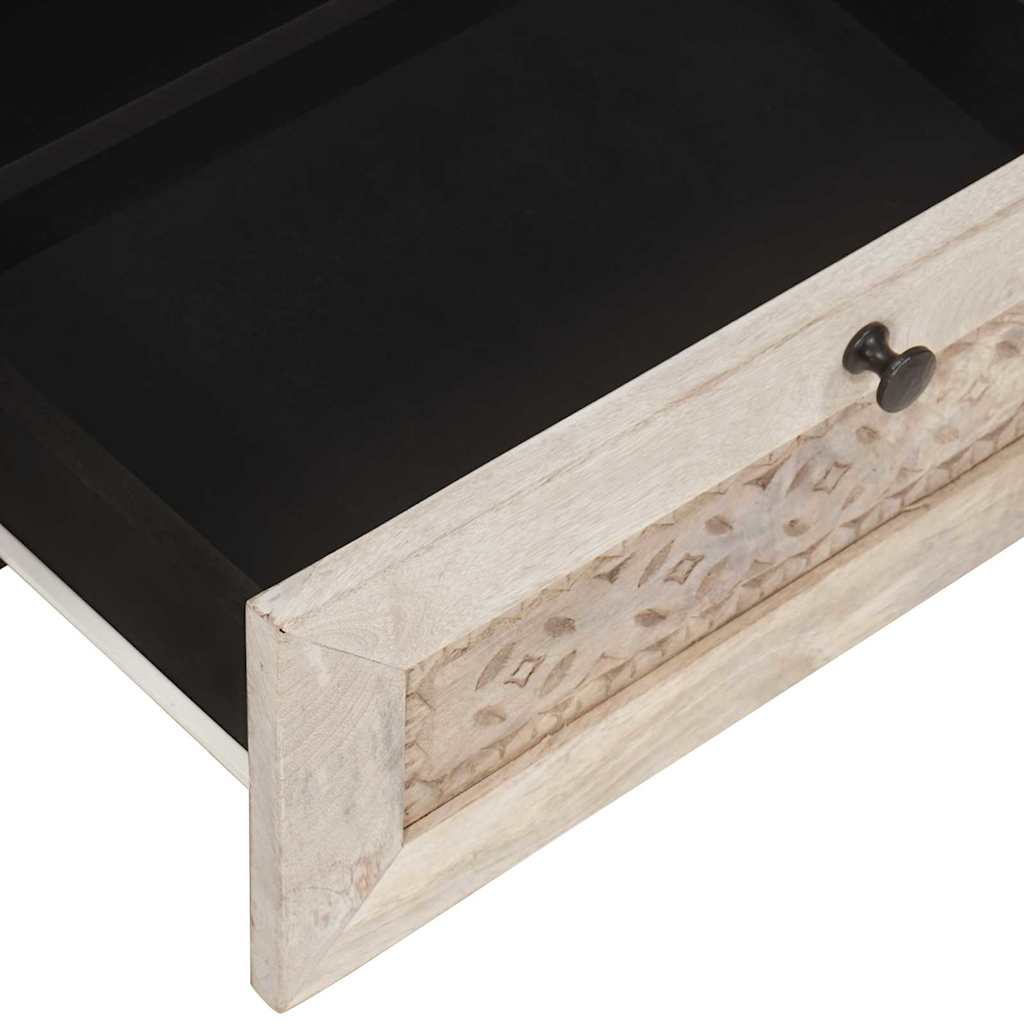 TV-Schränk mit Schubladen 80 x 33 x 46 cm Massivholz Mango