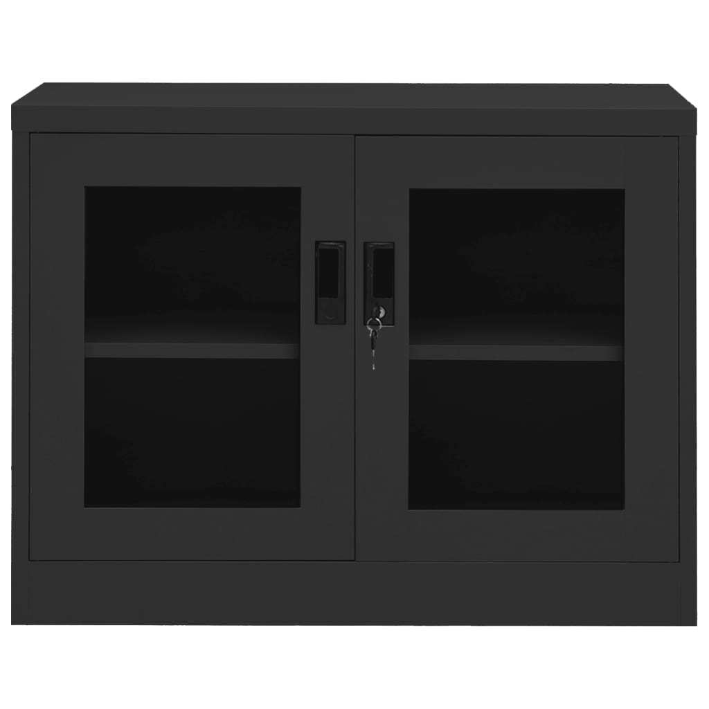 Büroschrank Weiß 90x40x70 cm Stahl