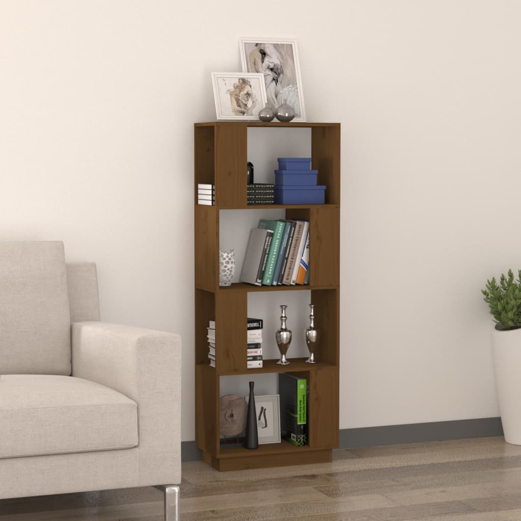 Bücherregal/Raumteiler 51x25x132 cm Massivholz Kiefer