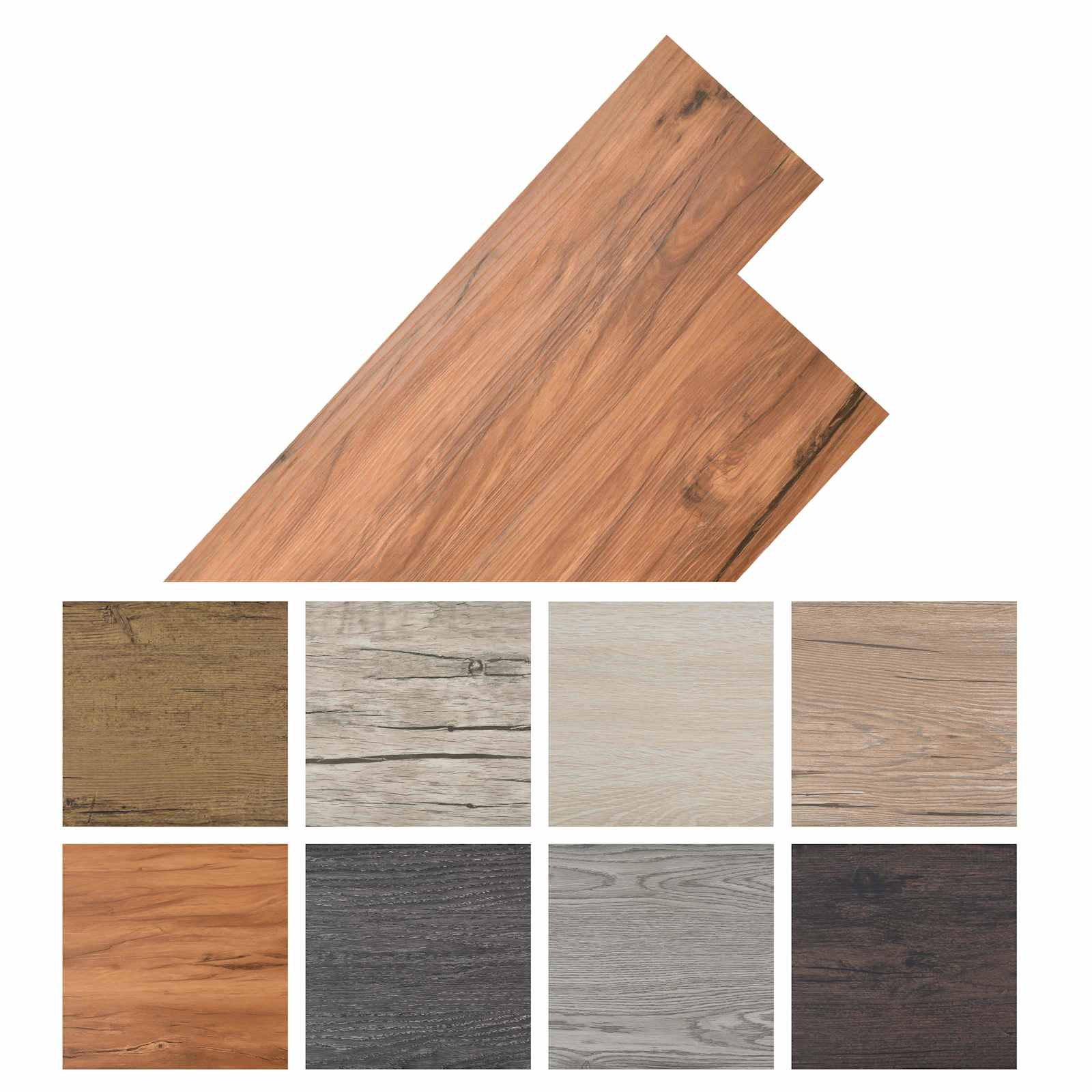 Selbstklebende PVC-Bodenplanken 30,5 x 61 cm 28 pcs PVC