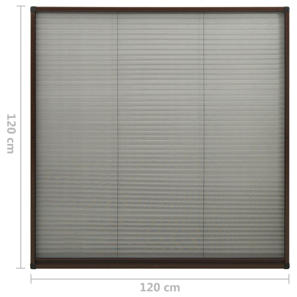 Plisse Insektenschutz-Fenster 80×160 cm