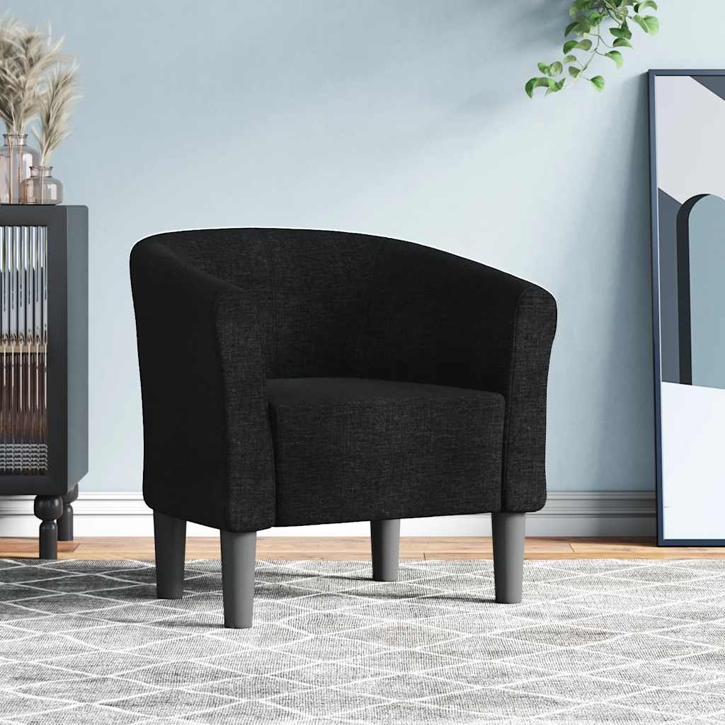 Clubsessel Dunkelgrau Stoff