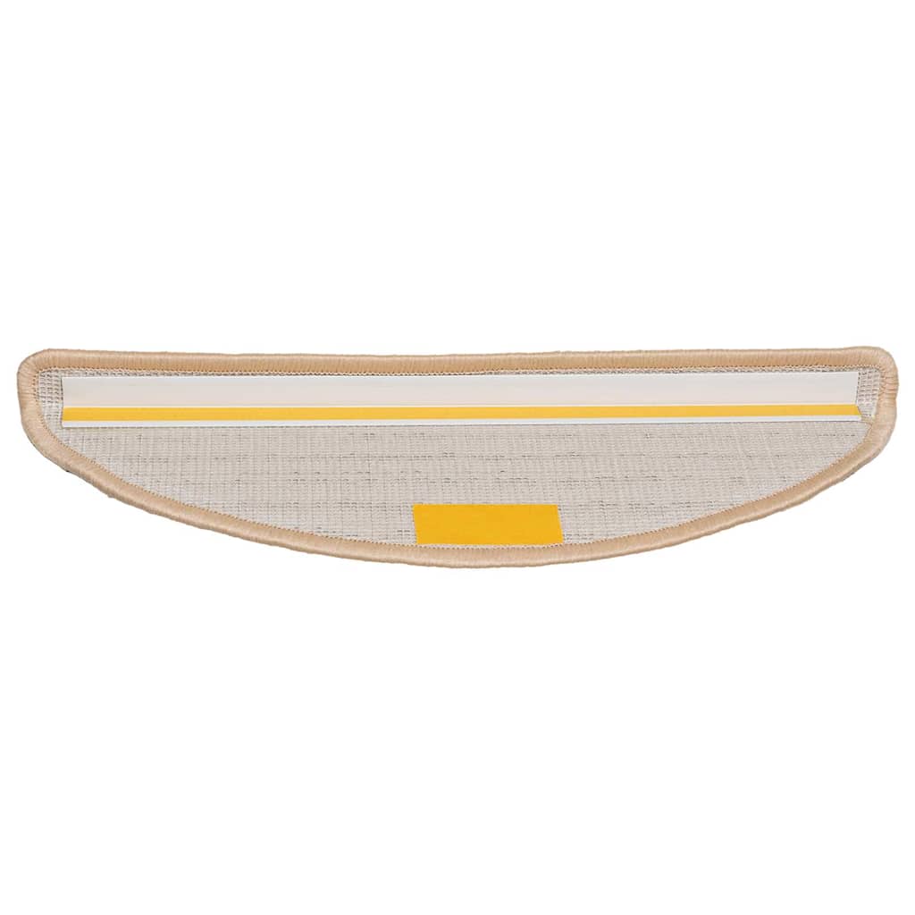 Stufenmatten 15 Stk. 56x17x3 cm Grau Halbrund