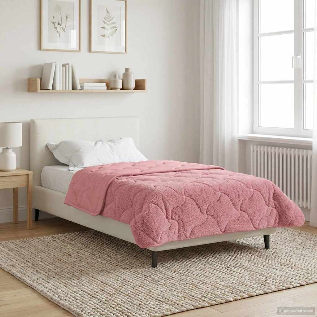 Winterbettdecke Gepolstert Anthrazit 135 x 200 cm