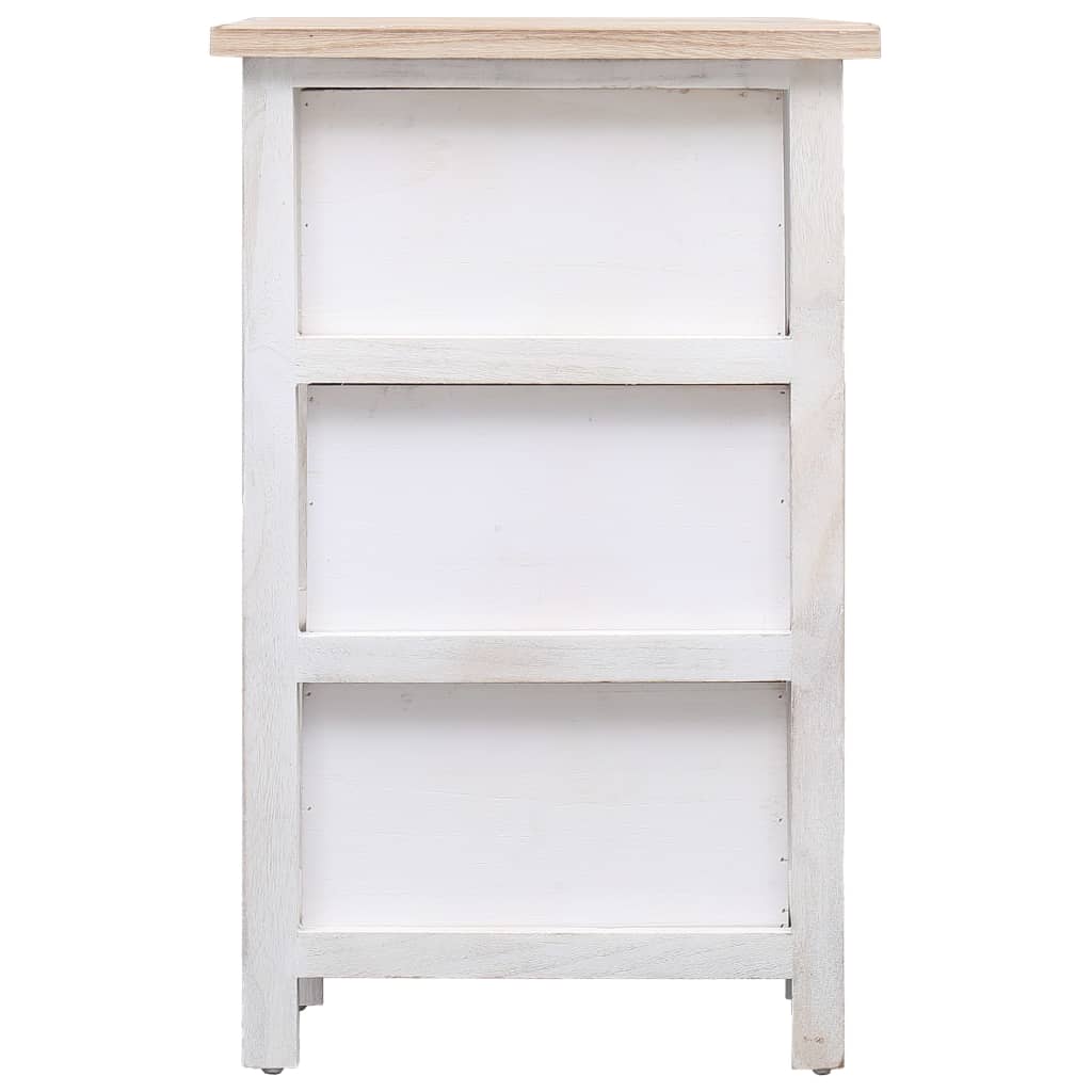 Beistellschrank 38x28x86 cm Massivholz Paulownia
