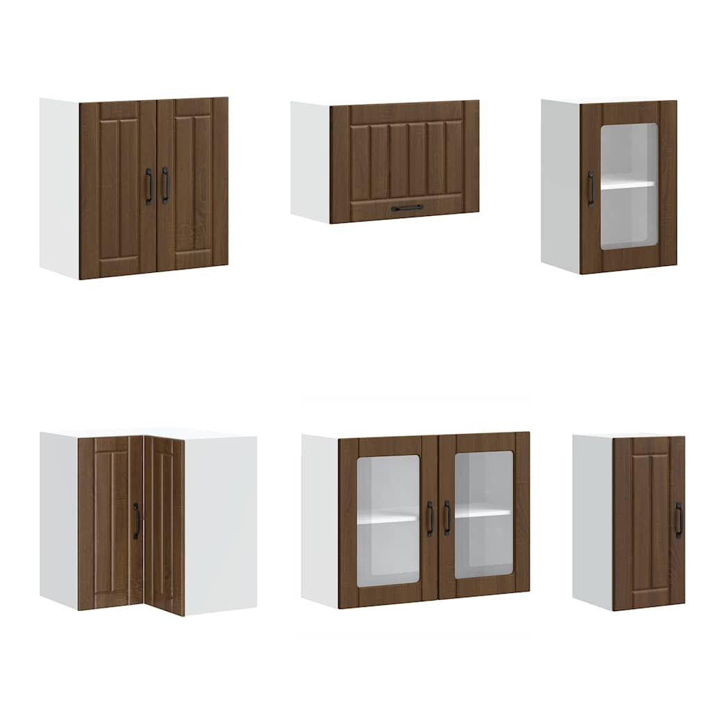 11-tlg. Küchenschrank-Set Lucca Weiß Holzwerkstoff