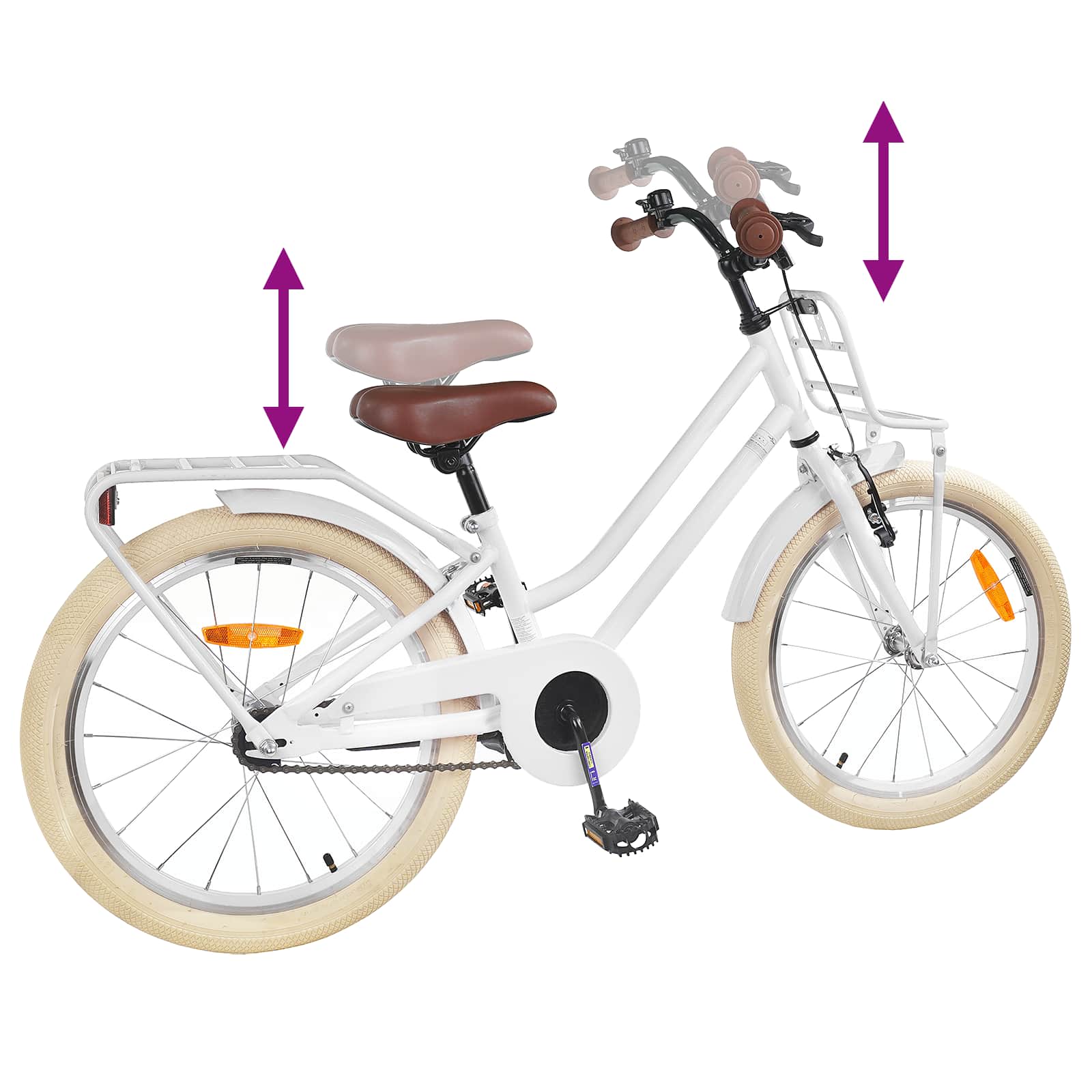 Kinderfahrrad 12 Zoll für 2-4 Jahre alt Hellrosa