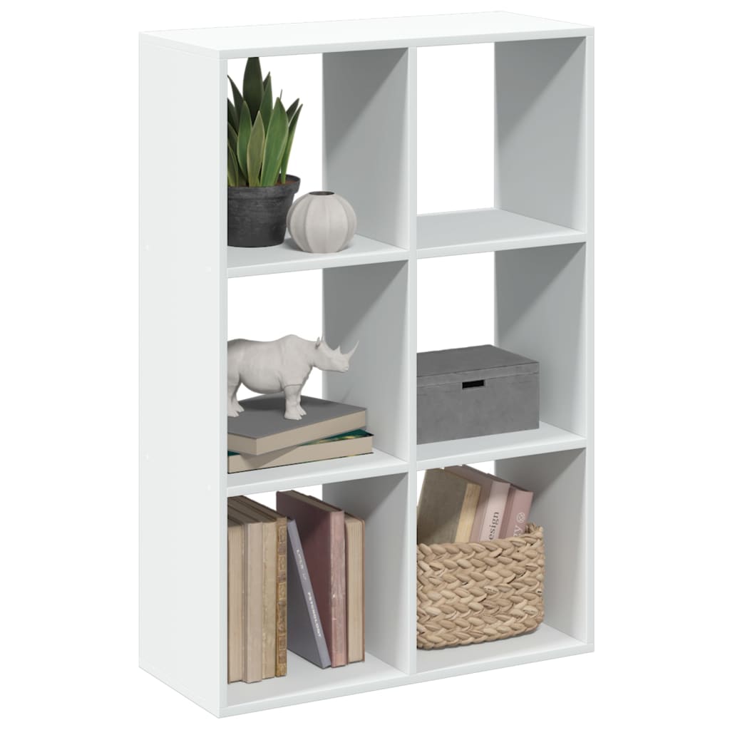 Bücherregal Weiß 137,5x29x137,5 cm Holzwerkstoff