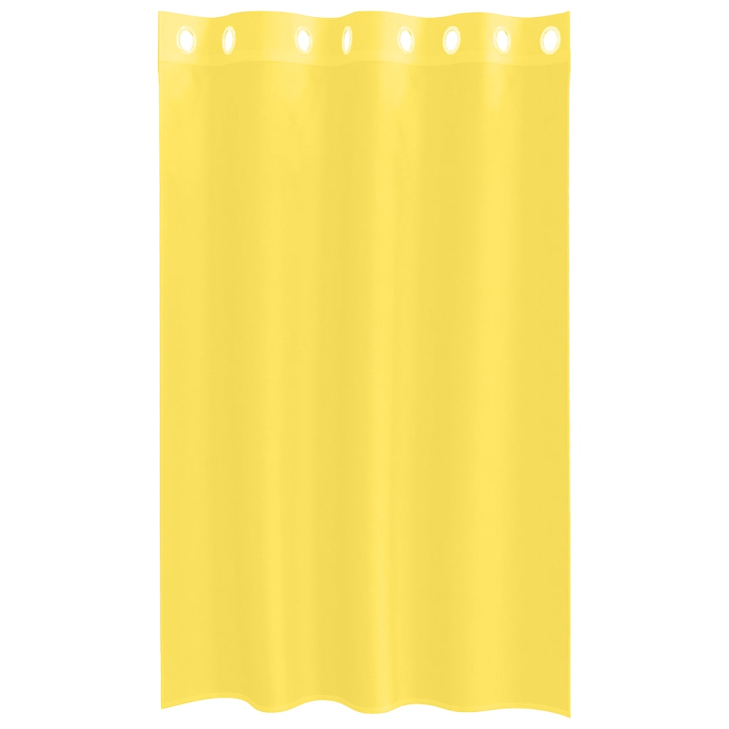 Voile Vorhänge mit Ösen 2 Stk. Apfelgrün 140x140 cm