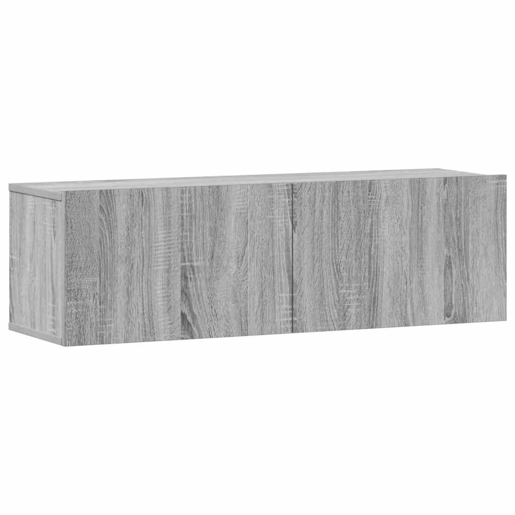 3-tlg. TV-Schrank-Set Weiß Holzwerkstoff