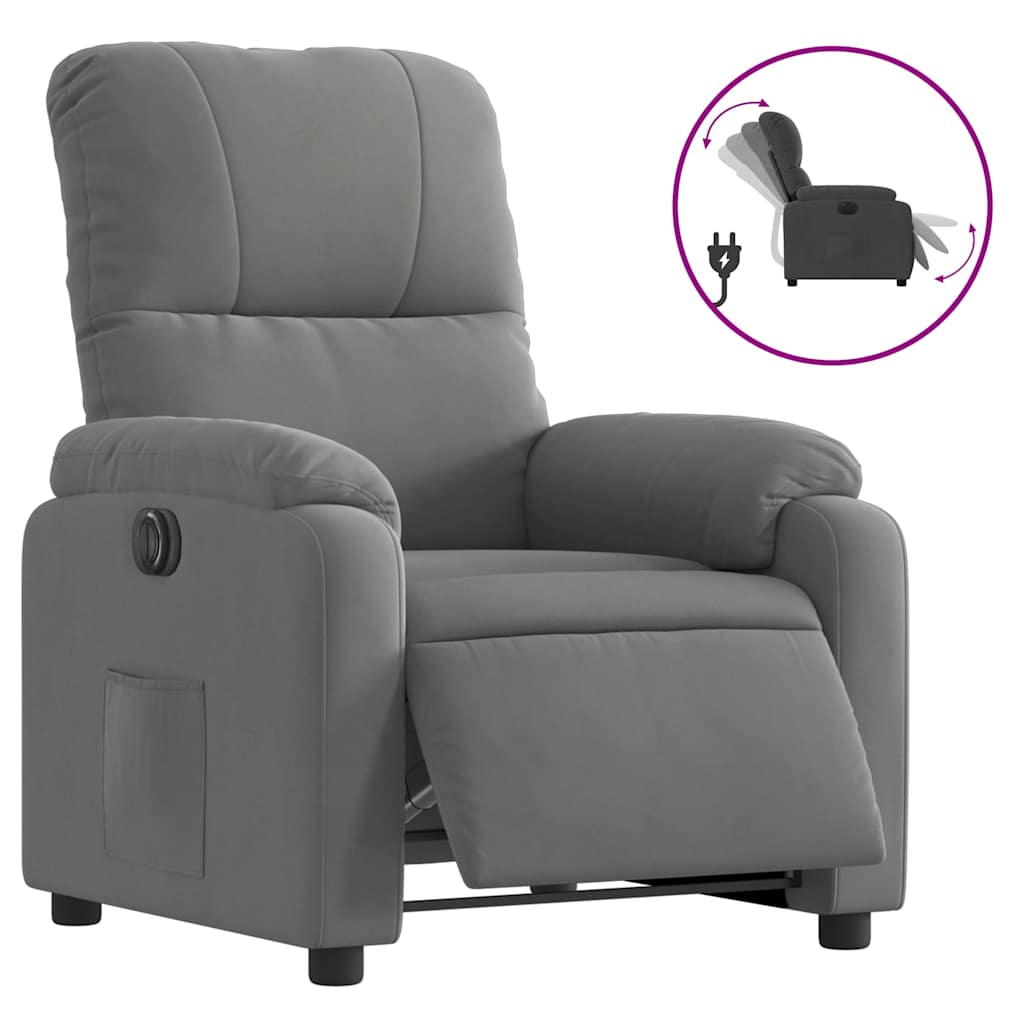 Relaxsessel Elektrisch Braun Mikrofasergewebe