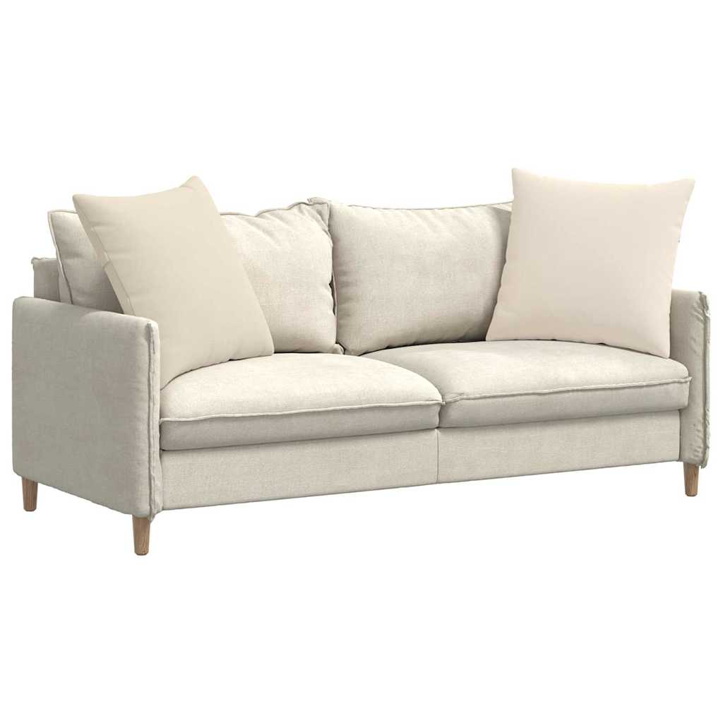 Sofakissen 2 Stück Taupe 50 x 30 cm Stoff