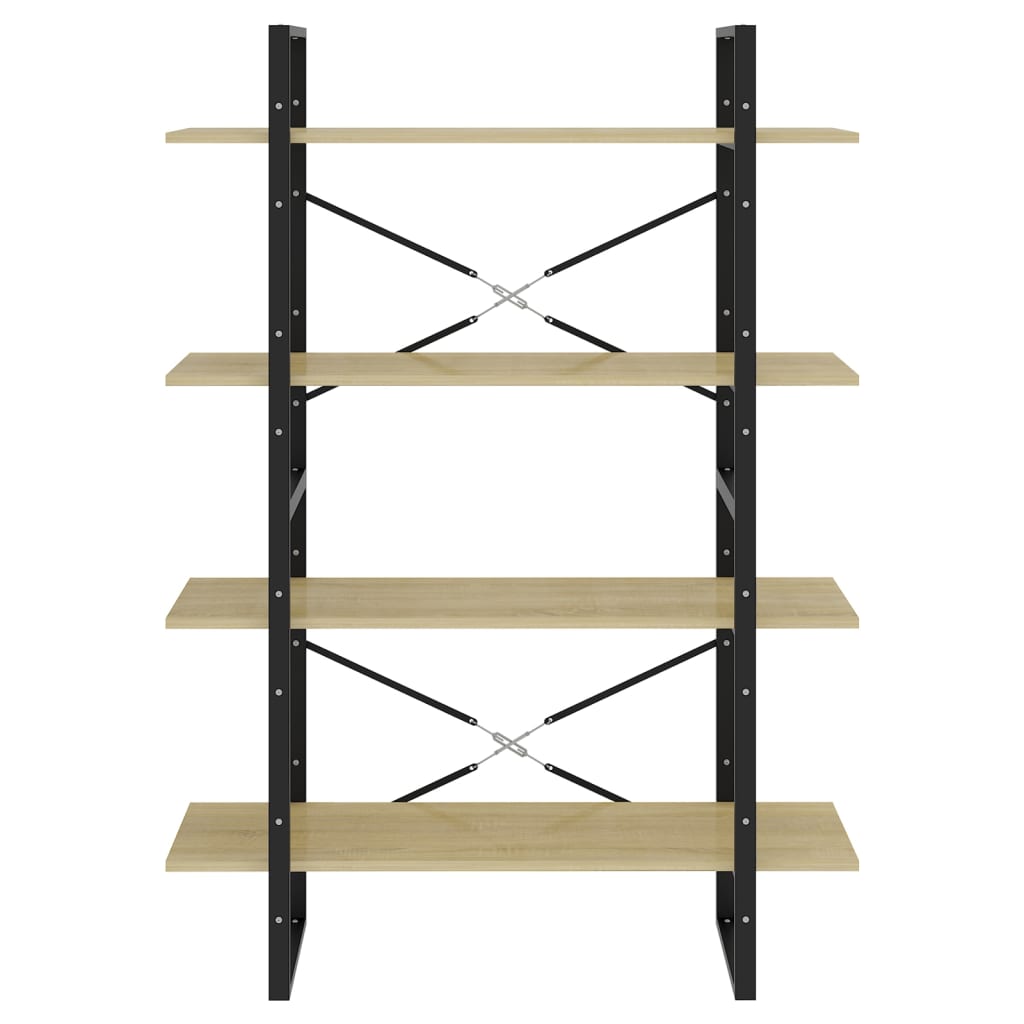 Bücherregal 2 Fächer Weiß 100x30x70 cm Holzwerkstoff