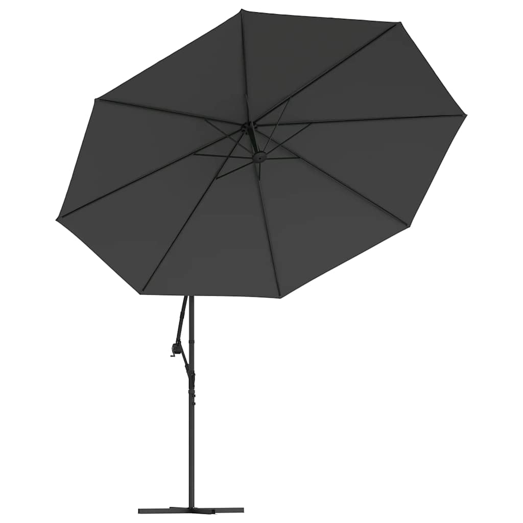 Ampelschirm mit Aluminium-Mast 350 cm Taupe