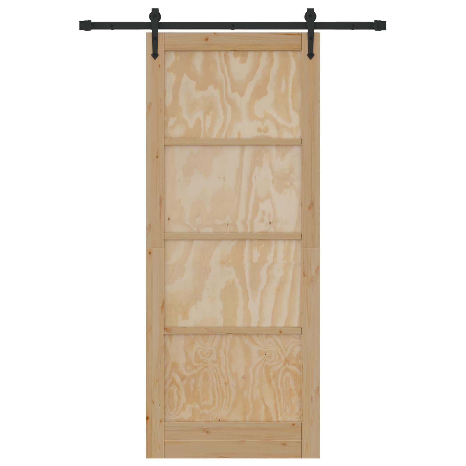 Schiebetür ORKDAL Natur 61 x 198,5 cm Massives Kiefernholz
