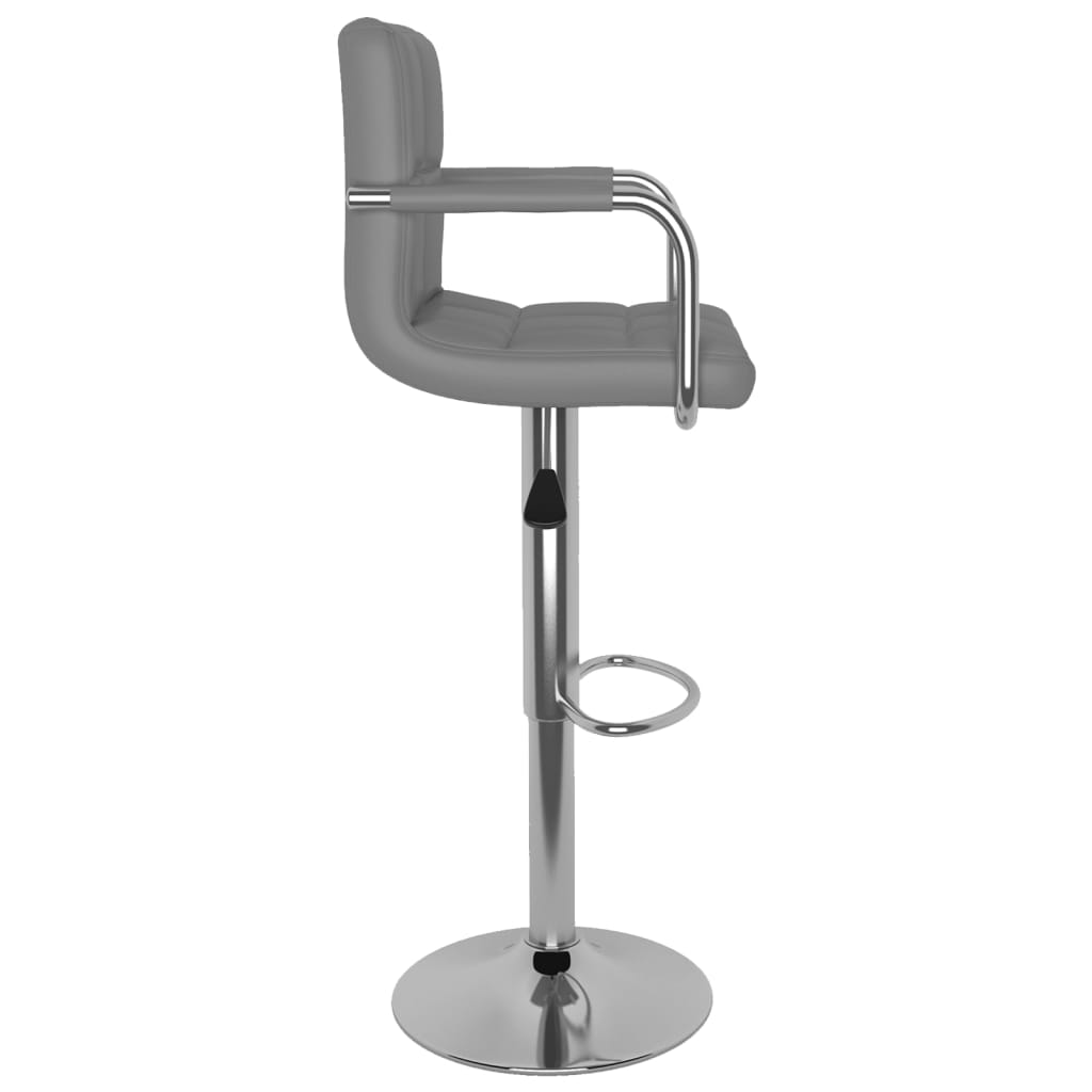 Barhocker 2 Stk. Rot Kunstleder