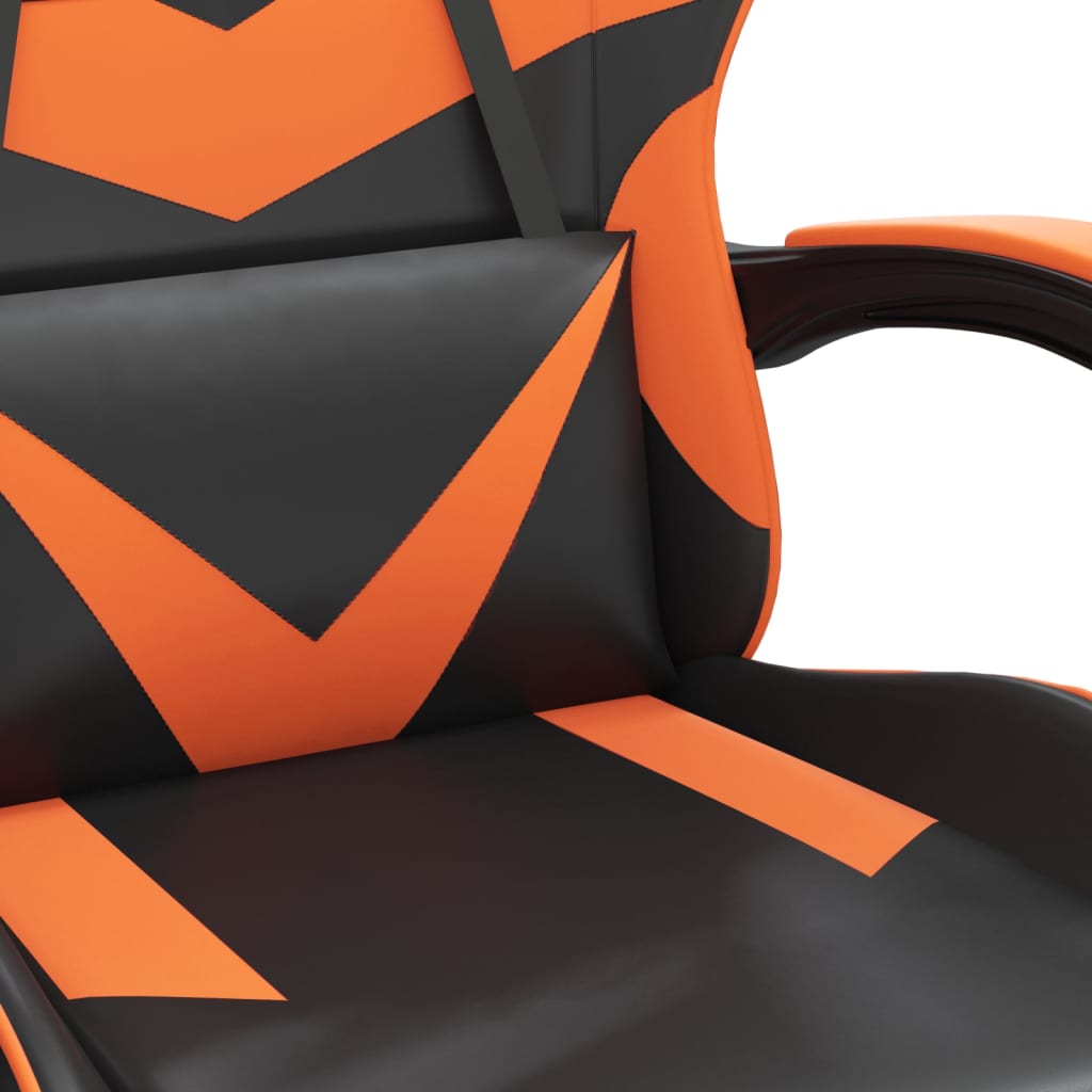 Gaming-Stuhl Drehbar Schwarz und Rot Kunstleder