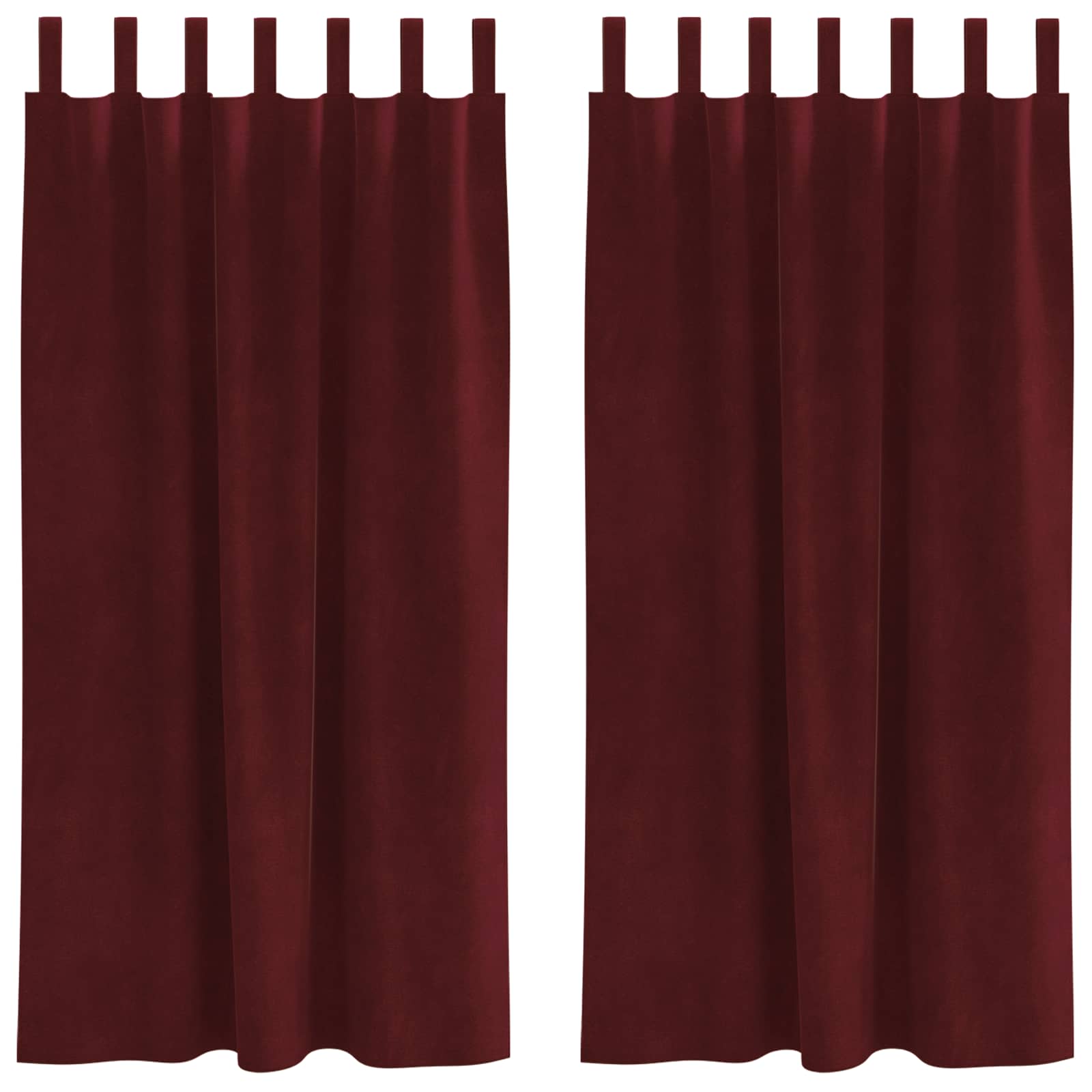Verdunkelungsvorhänge 2 pcs Schwarz 140 x 140 cm Samt