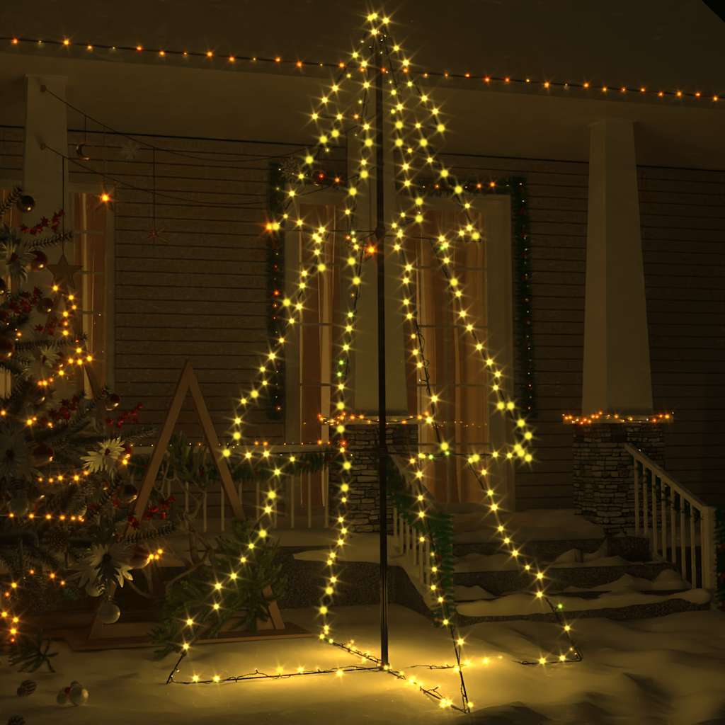 Weihnachtsbaum in Kegelform 160 LEDs Indoor & Outdoor 78x120 cm