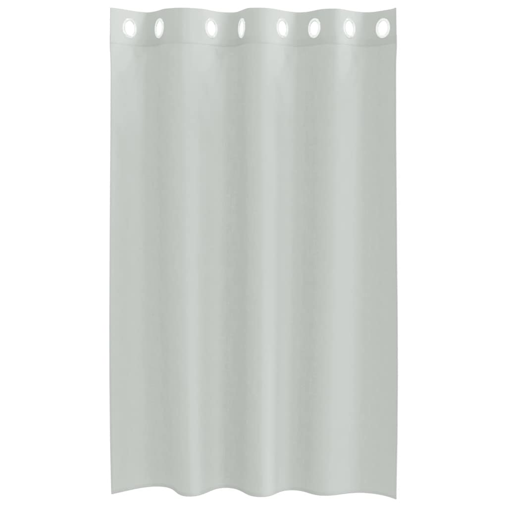 Voile Vorhänge mit Ösen 2 Stk. Apfelgrün 140x140 cm