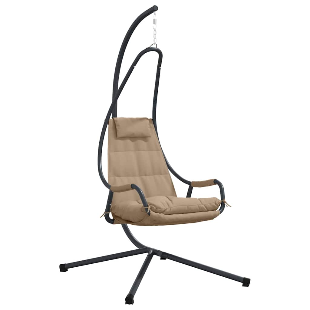Hängendes Ei-Stuhl Anthrazit 94 x 107 x 196,5 cm Stahl