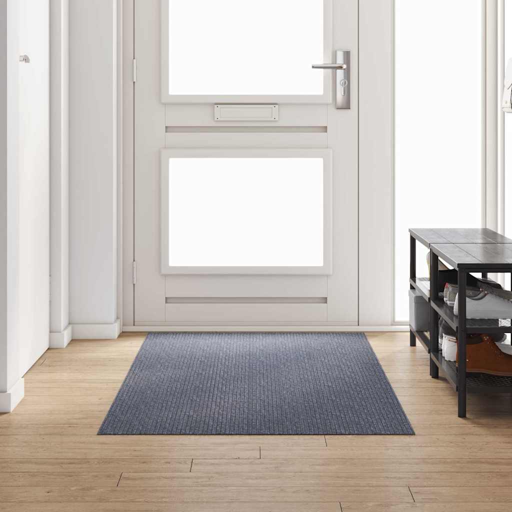 Teppichläufer Grau 80 x 150 cm Stoff