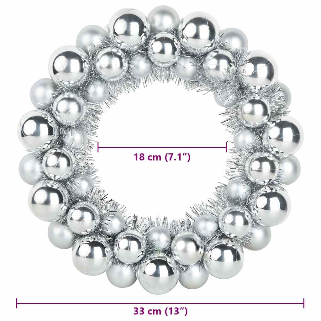 Weihnachtsballkränze 2 pcs Rot 33 x 33 x 7 cm Polystyrol