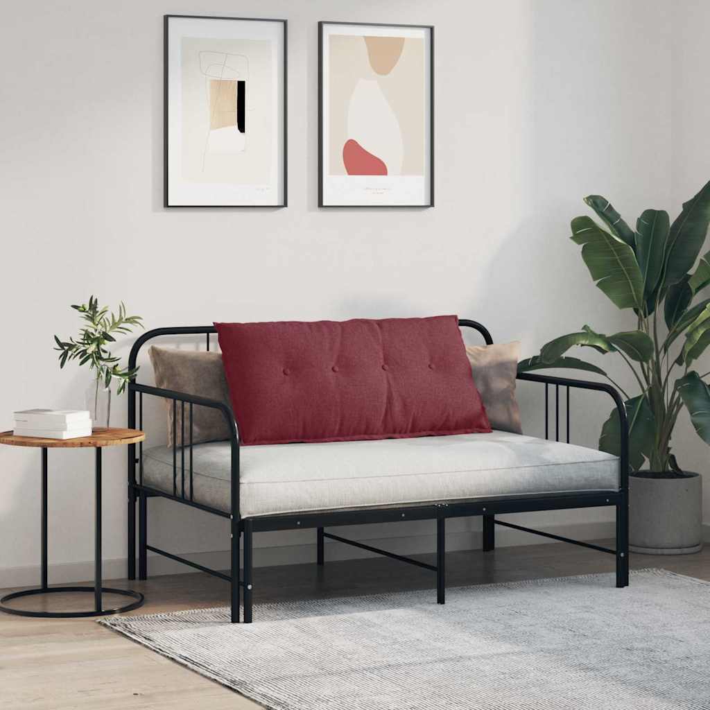 Rückenkissen Hellgrau 50 x 19 x 45 cm Stoff