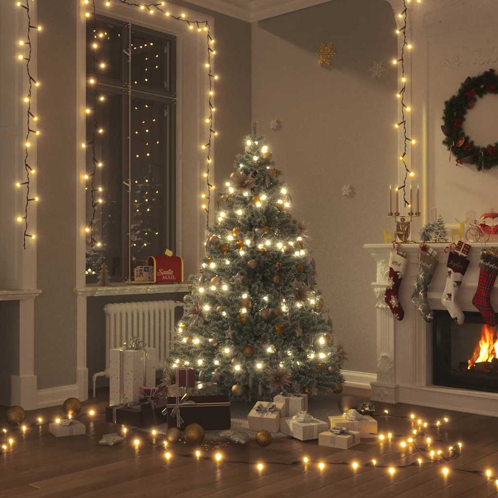 Lichterkette mit 400 LEDs Blau 40 m 8 Lichteffekte