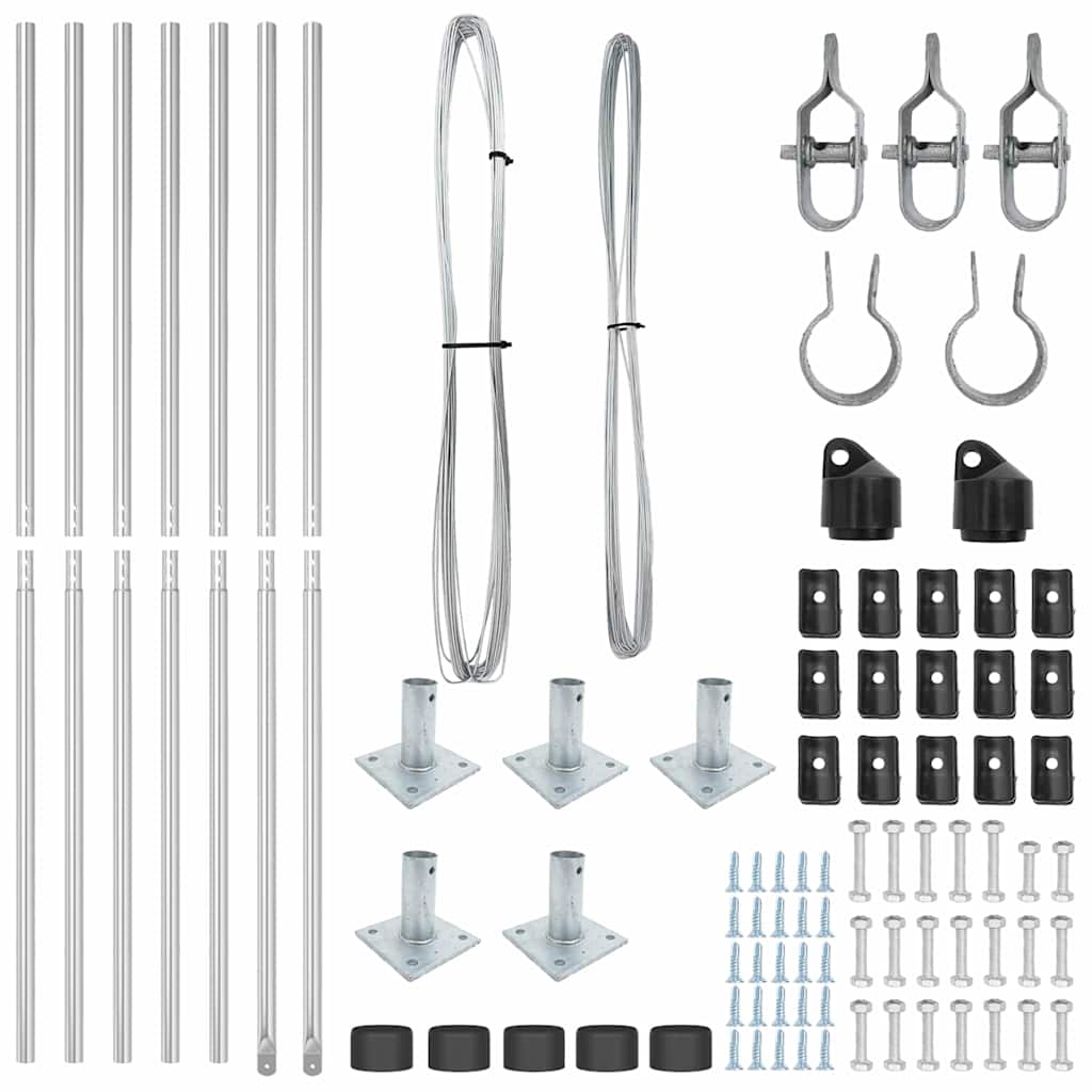 Zaunpfosten zum Einbetonieren 26 Stk. Grün