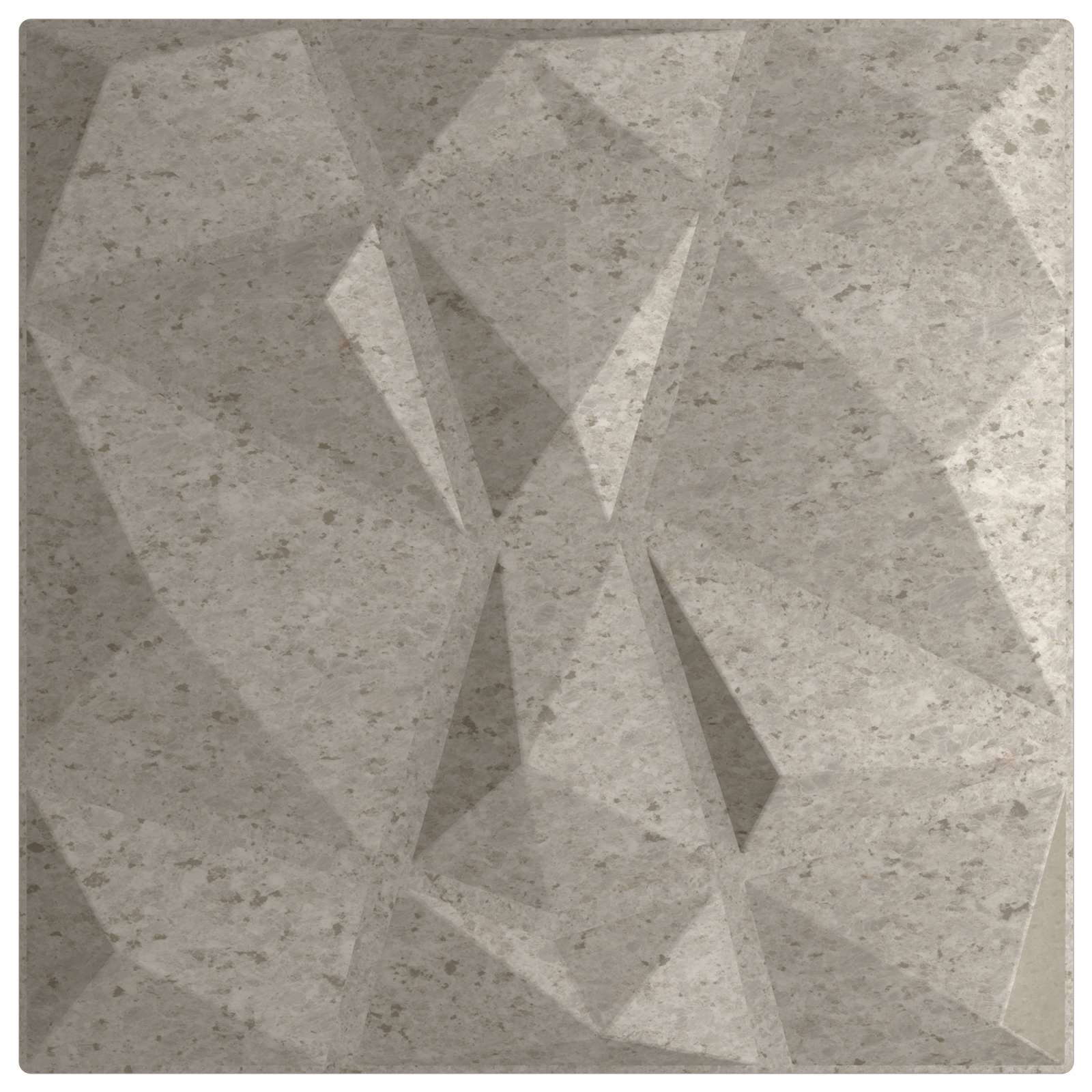 Wandpaneele 12 pcs Diamant Weiß 50 x 50 cm XPS Schaum