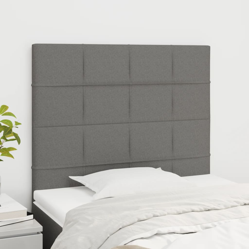 Kopfteil Hellgrau 80x5x118/128 cm Stoff