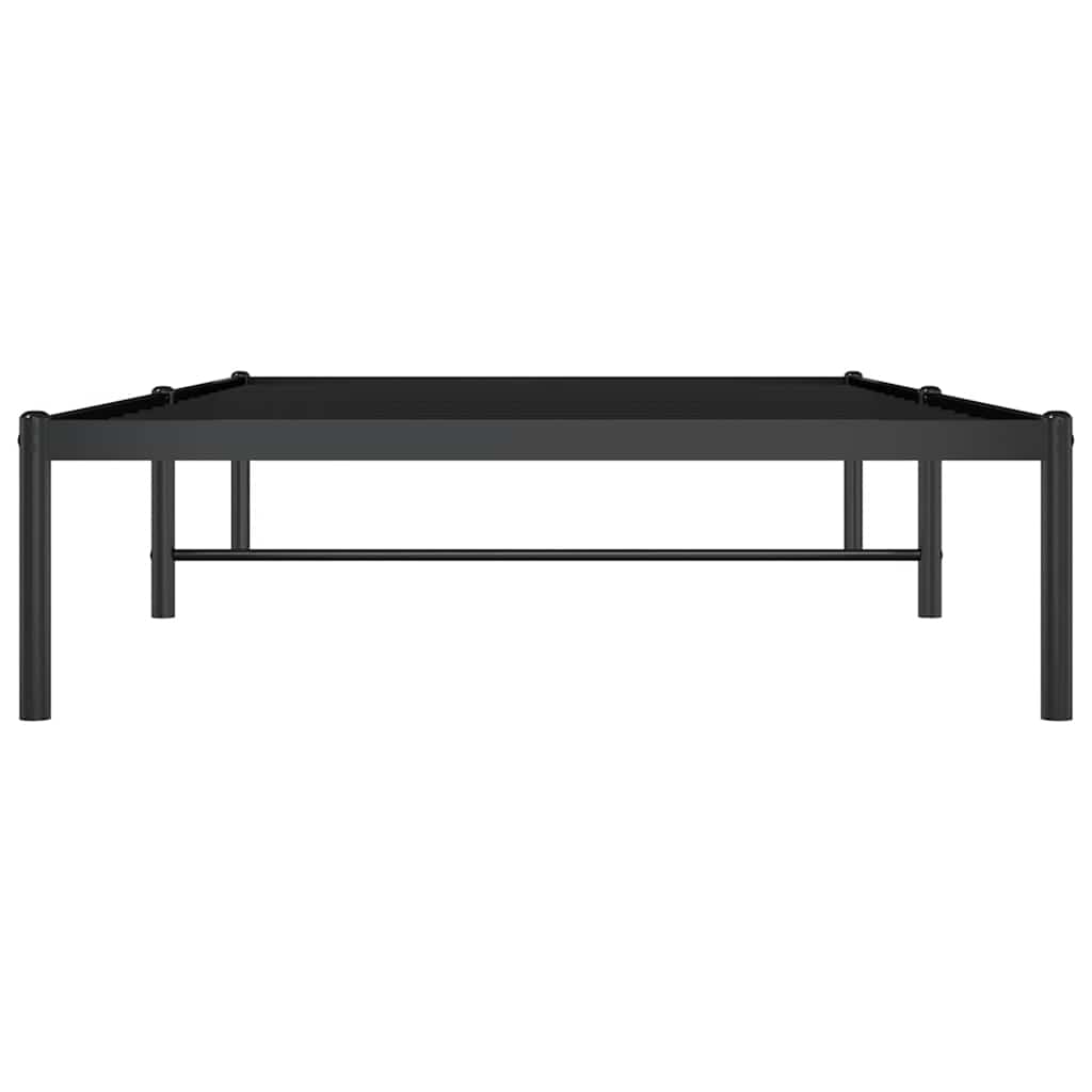 Bettgestell Metall Schwarz 75x190 cm
