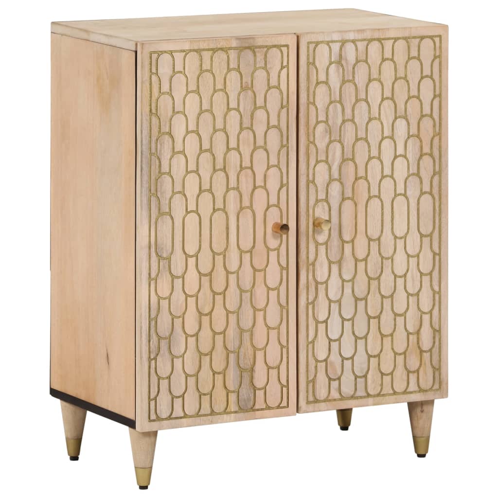 Beistellschränke 3 Stk. 60x33x75 cm Massivholz Mango