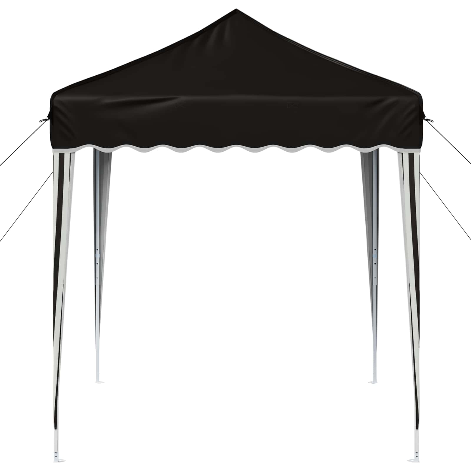 Pop-up Partyzelt 195 x 195 x 245 cm Creme Oxford-Stoff