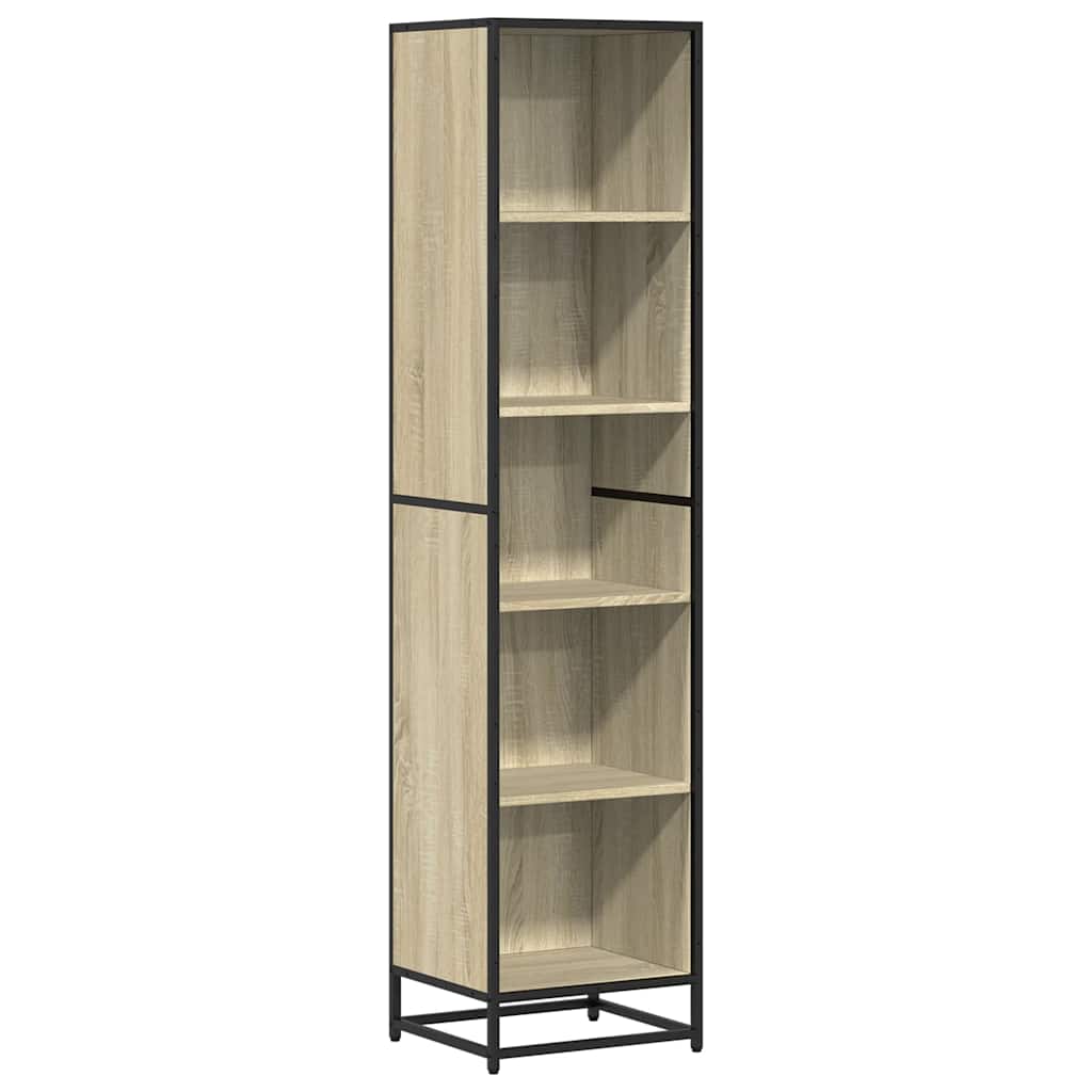 Bücherregal Schwarz 60x35x139 cm Holzwerkstoff