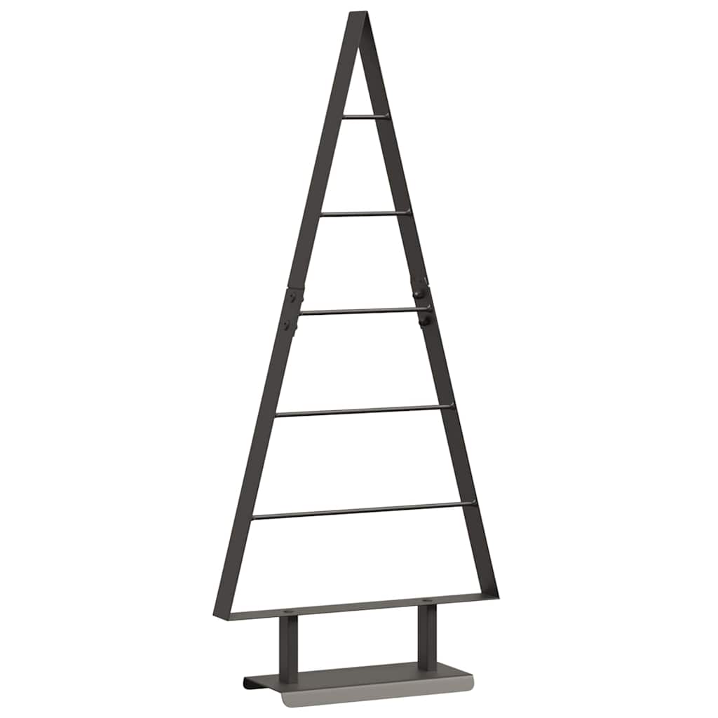 Metall Weihnachtsbaum mit Ständer Schwarz 60 cm Stahl